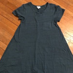 XXS LuLaRoe Green/Blue with Black Heather Carly