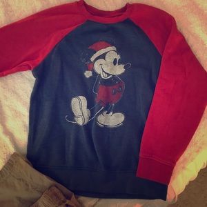Super cute Disney Mickey ‘Santa hat’ Sweatshirt