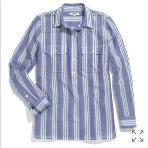 Madewell market popover in stripe