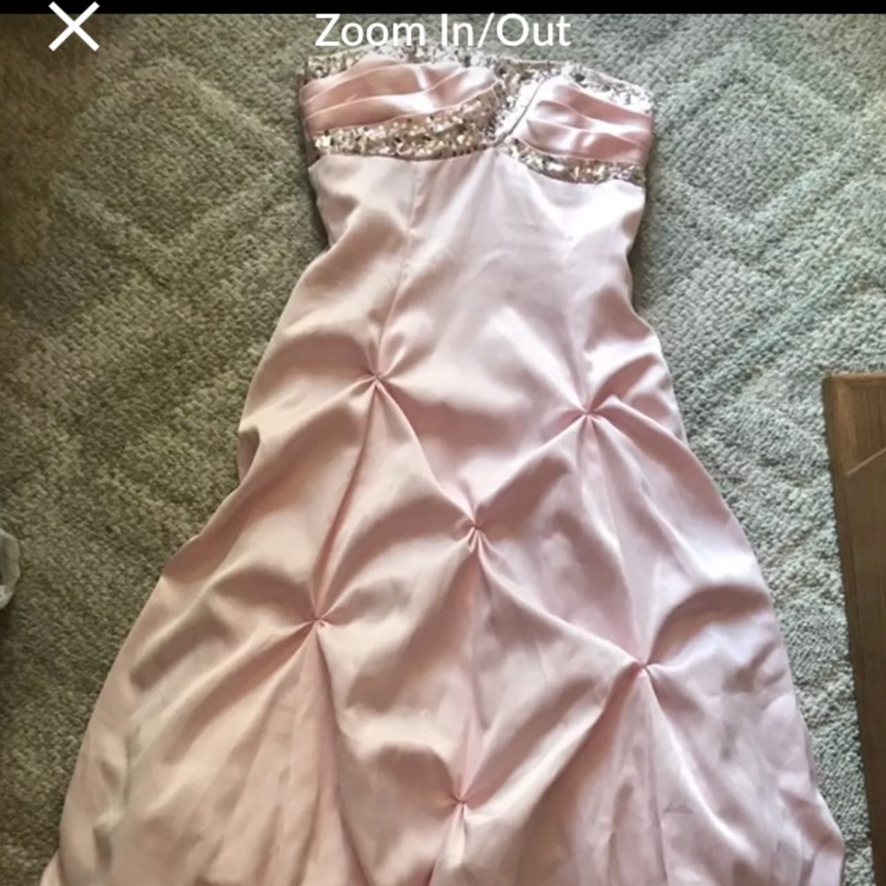 Pink princess prom dress