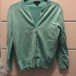 Light blue j crew cardigan