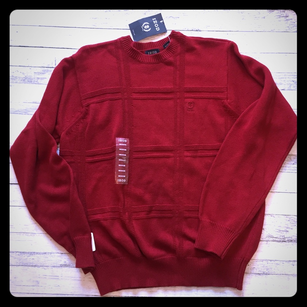 NWT cranberry red IZOD sweater! Great 4 Valentines