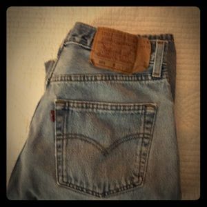 🌺 LEVI’S 501 HIGH WAISTED BUTTON FLY SZ:31X34 🌺