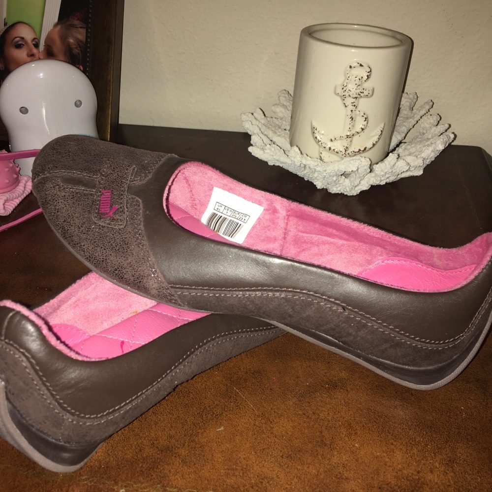 Brown Puma shoes