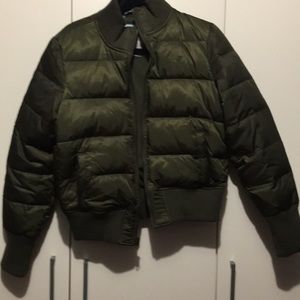 Cute puffer bomber jacket