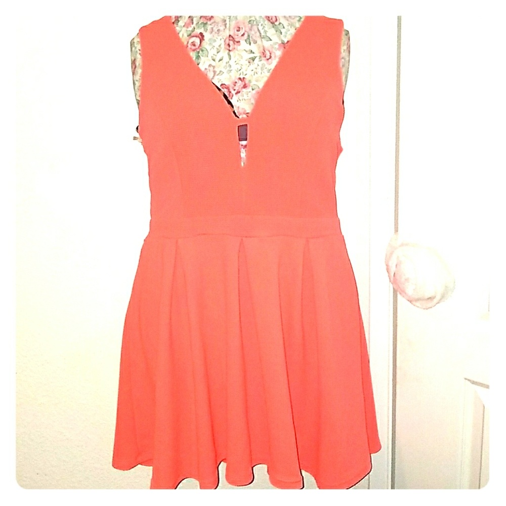 Peach Skater Dress