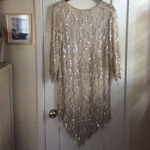 Saks Fifth Avenue Vintage Sequined and Silk Dress