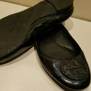 Tory Burch patent leather Reva flats size 10.5