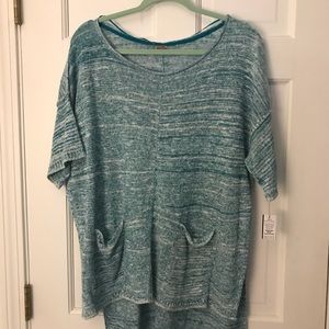 NWT Free People Melange Blue Hi Low Top