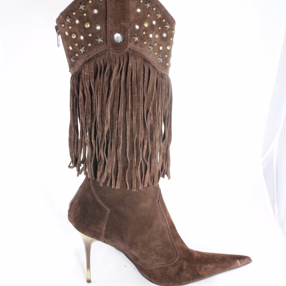 Steve Madden Shoes - LIKE NEW STEVE MADDEN Brown Tassel Boots Sz 10