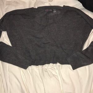 Gray sweater crop top