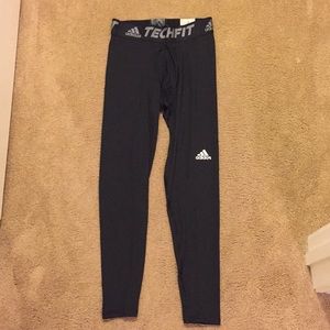 Black adidas Tech Fit Compression Pants