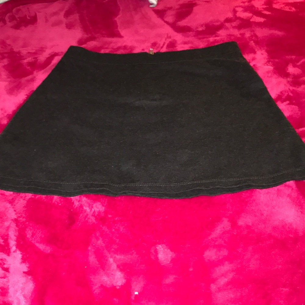 Dark gray mini skirt