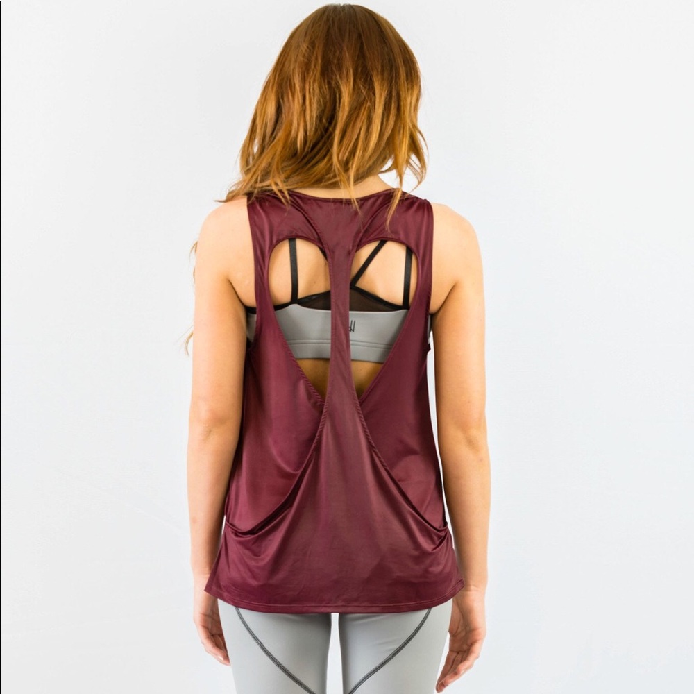 Nina B Roze Hearted Drape Top