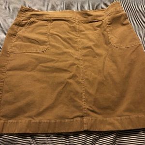 Talbots size 20 corduroy skirt in tan