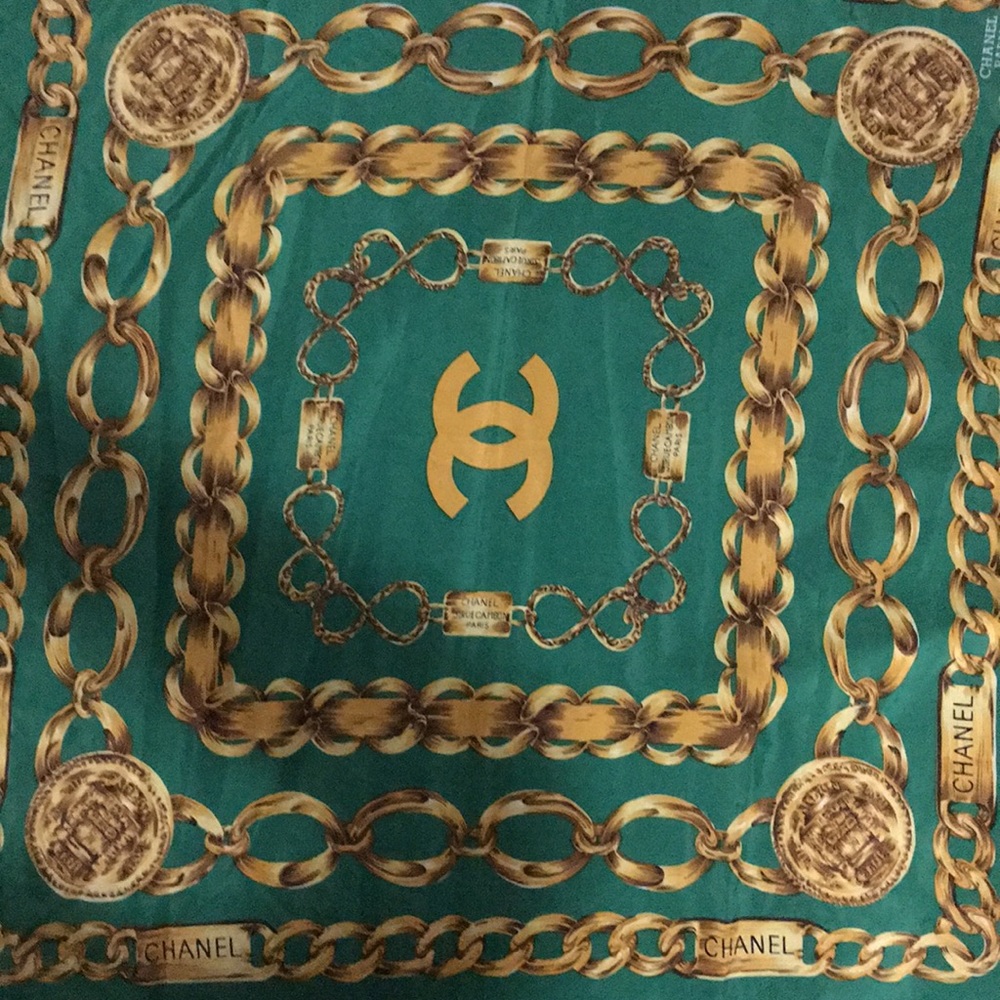 Vintage Chanel scarf 100% silk