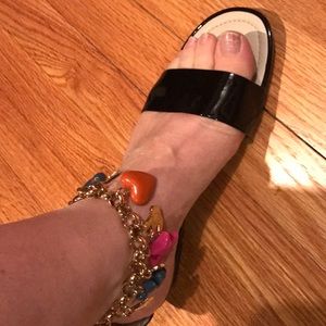 Marc by Marc Jacobs leather sandal w charms