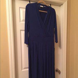 Royal Blue long sleeve pant romper