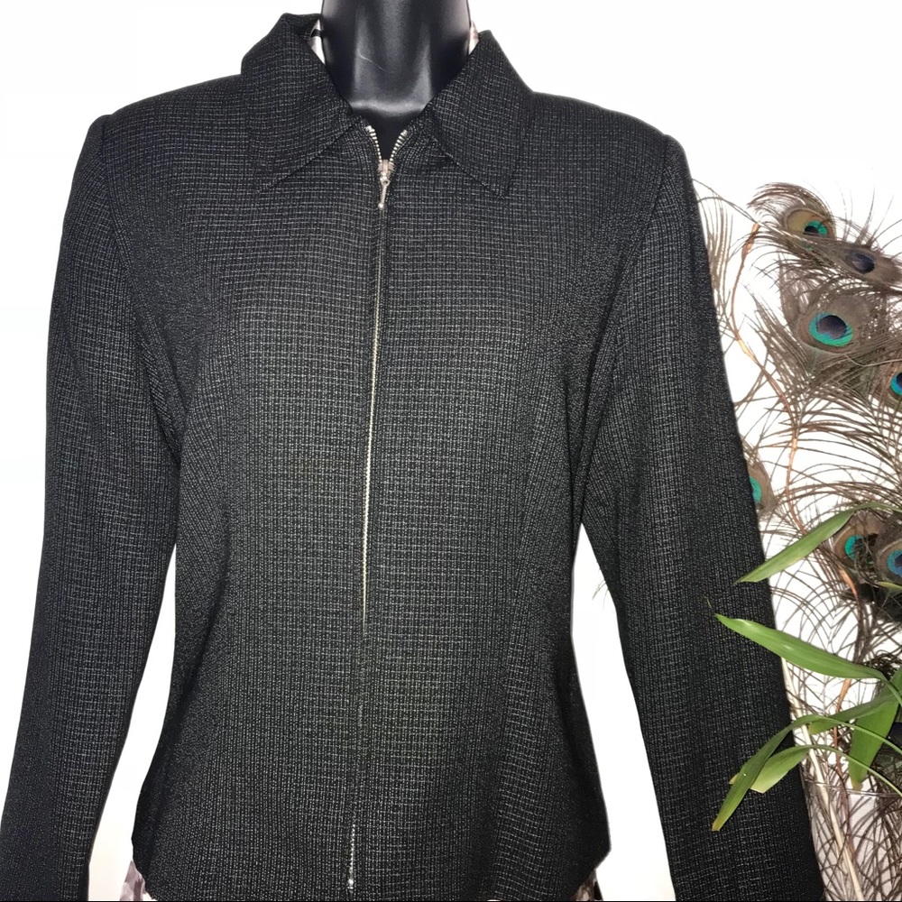 AGB Byer California Black/White Zipper Jacket