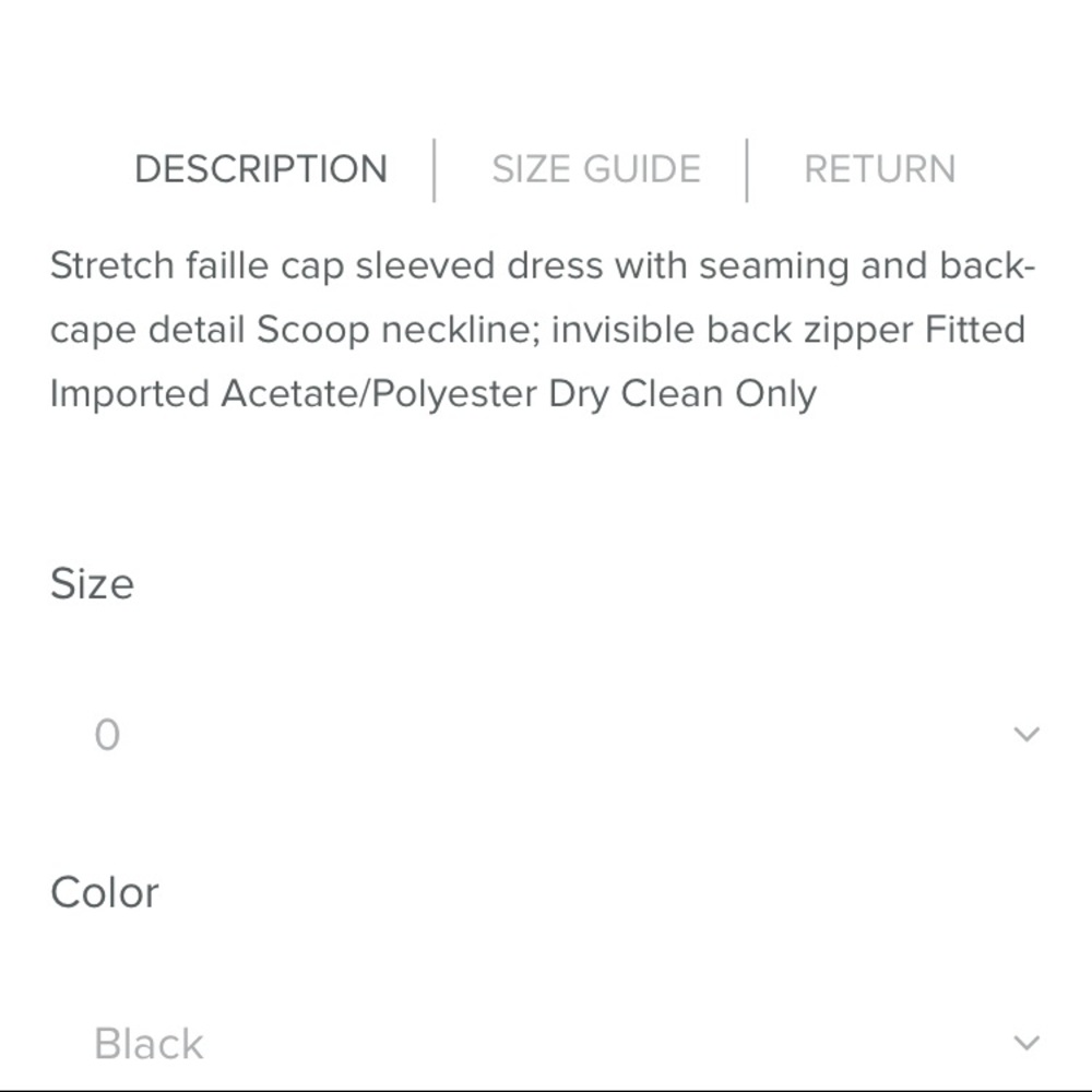 ZAC ZAC POSEN IRINA LBD NWOT • Size 0 - Picture 4 of 5