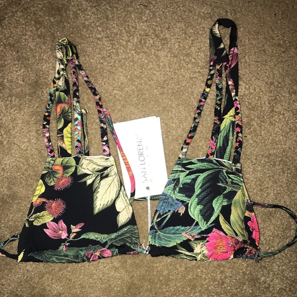 San Lorenzo Braided Bikini Halter Top - Picture 3 of 8