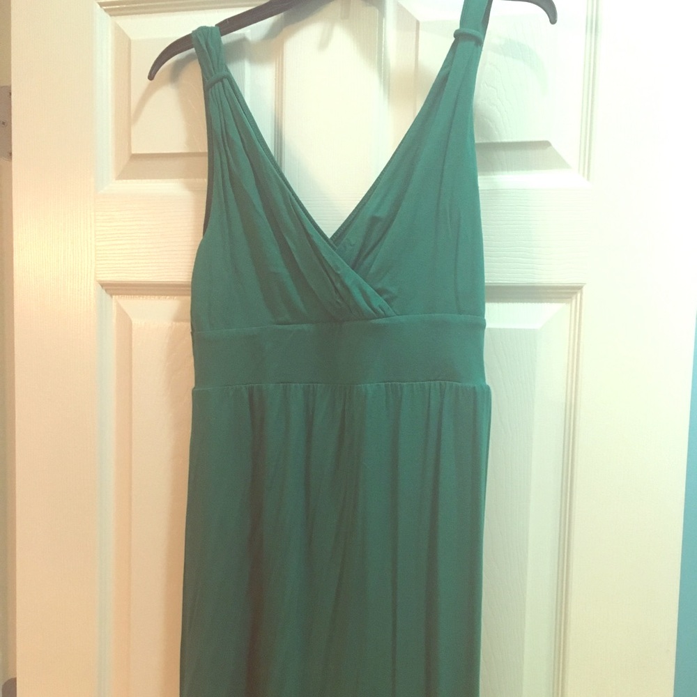 Green tank dress