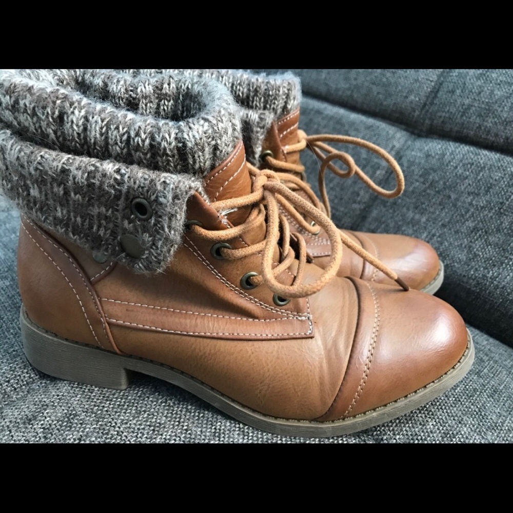 Brown booties