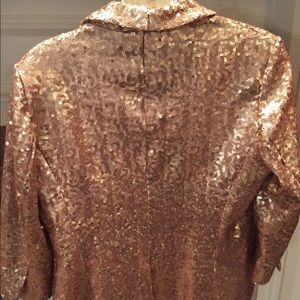 Cute Gold Sequin Blazer