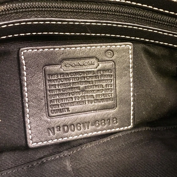 COACH Soho Brown Leather and Gold Canvas Handbag - Picture 6 of 6