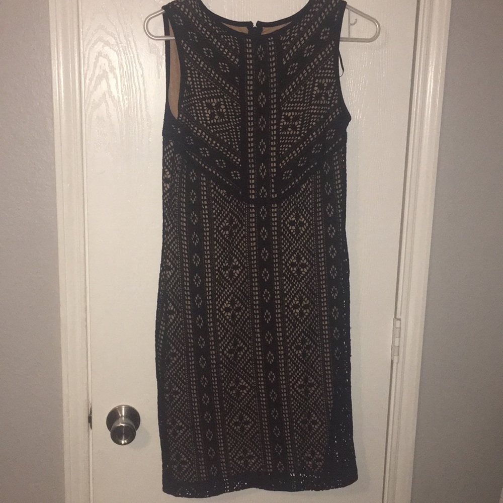 black and tan dress