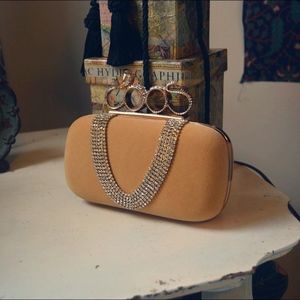 Velvet Finger Clutch Bag Cobra Details!!