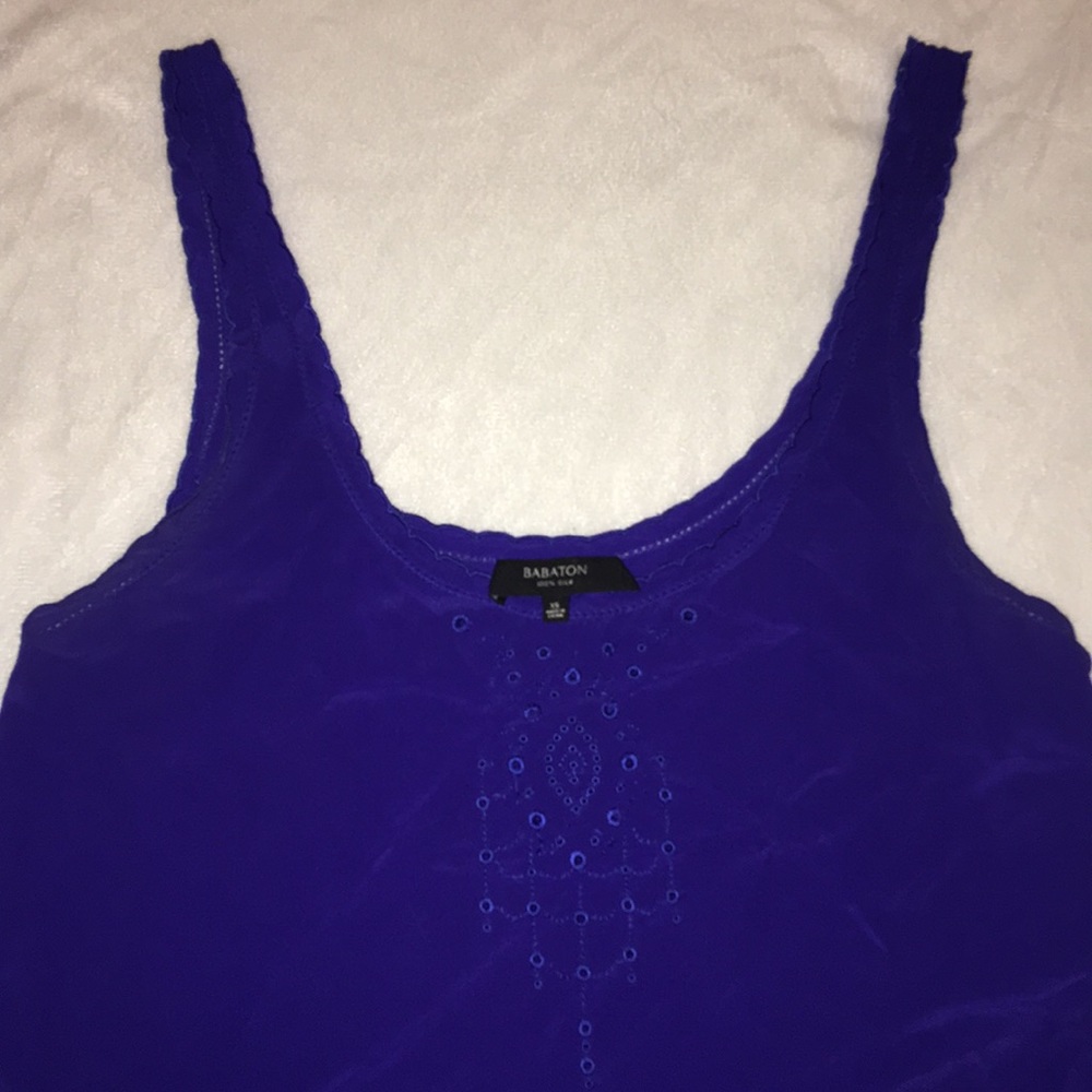 XS Babaton 100% silk tank top