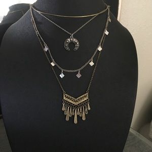 Bohemian layered necklace