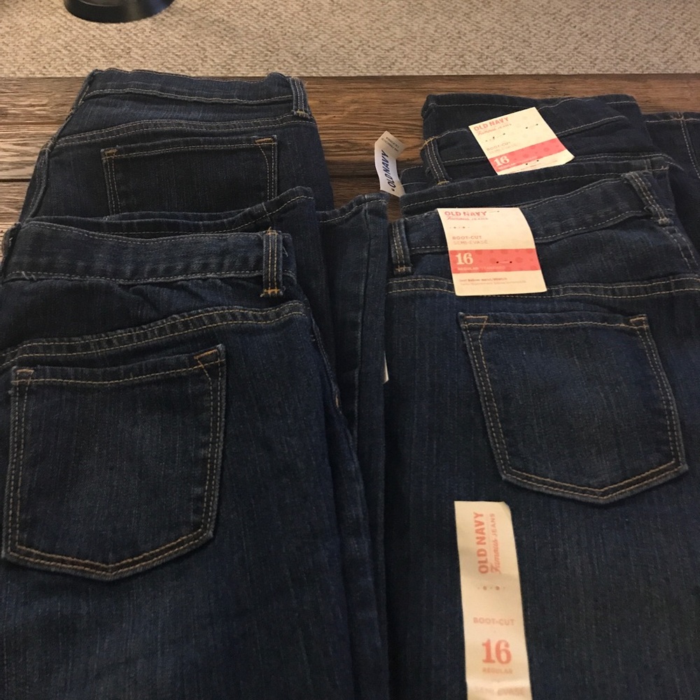 NWT 4 Pair OLD NAVY girls jeans
