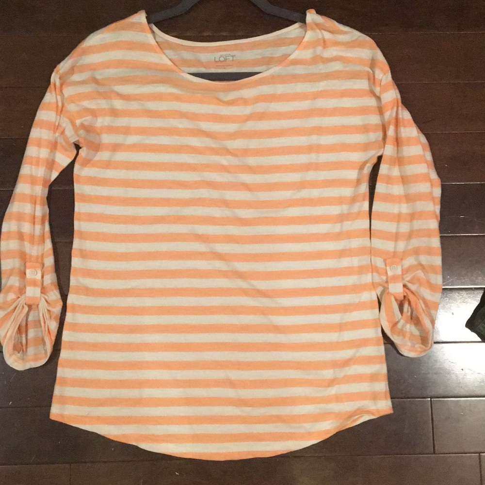 LOFT 3/4 sleeve boatneck shirt size: M
