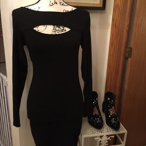 Black Cutout Bodycon Dress