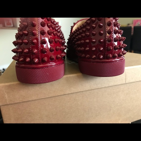 SOLD!💫 CHRISTIAN LOUBOUTIN ROLLER BOAT SPIKE FLAT - Picture 2 of 5
