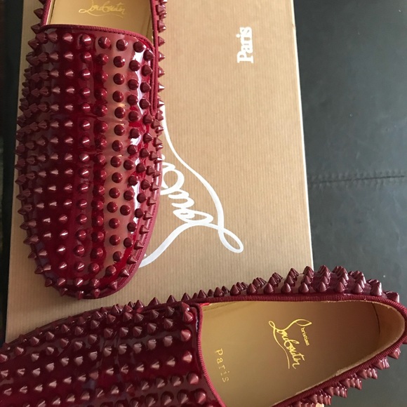 SOLD!💫 CHRISTIAN LOUBOUTIN ROLLER BOAT SPIKE FLAT - Picture 3 of 5