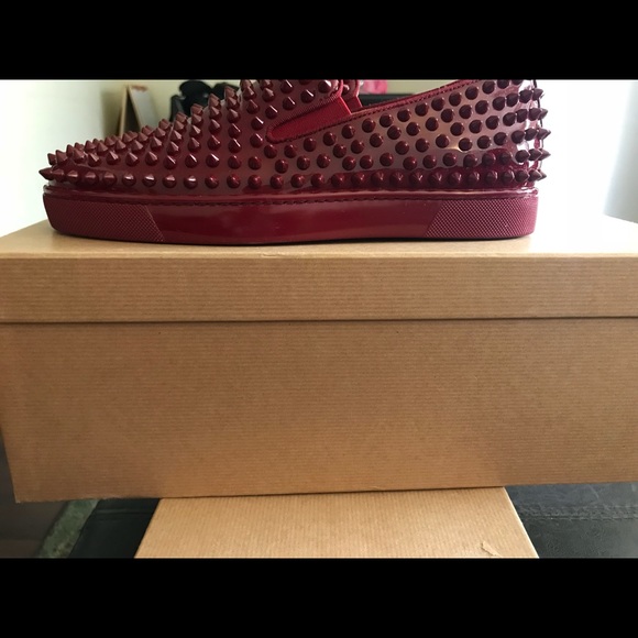 SOLD!💫 CHRISTIAN LOUBOUTIN ROLLER BOAT SPIKE FLAT - Picture 4 of 5