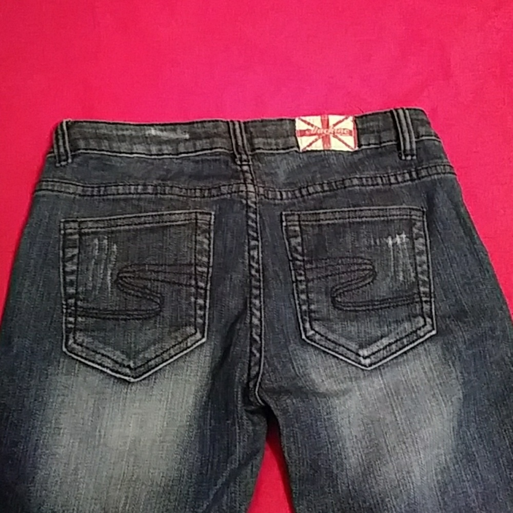 Juniors 13 ripped machine jeans