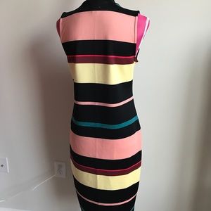 Belle Sky Dresses - Belle + Sky™ Sleeveless Striped Scuba Dress Belle Sky Dresses - Belle + Sky™ Sleeveless Striped Scuba Dress