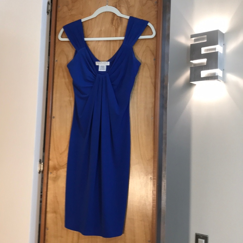 Maggy London Silky Blue Dress