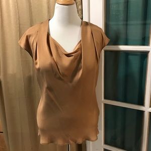 NWT Escada 42/L 100% Silk open neck sleeveless