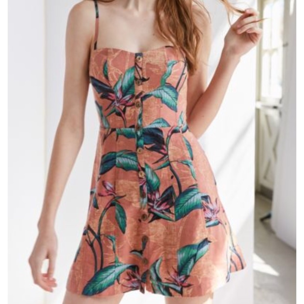 Kimchi Blue Lilyanna linen button down Dress