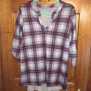 Plaid Tunic