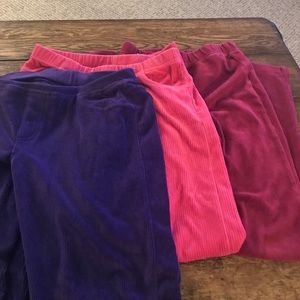3 pair of Girls waffle pants