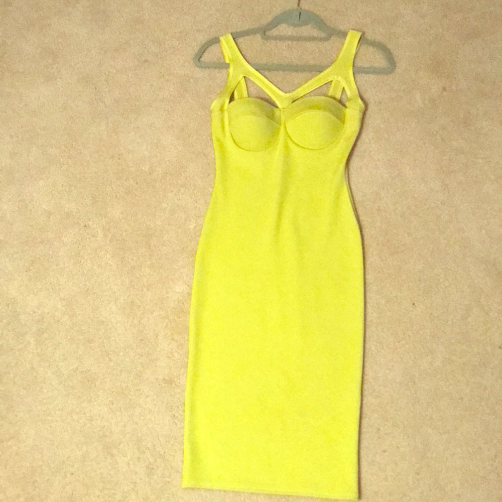 Neon yellow dress