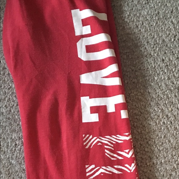 Victoria Secret Pink  Ladies Sweatpants S Red - Picture 2 of 6