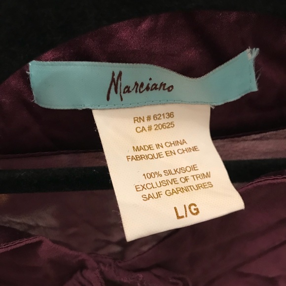 Marciano Victorian Ruffle Sheet blouse. Size large - Picture 2 of 2