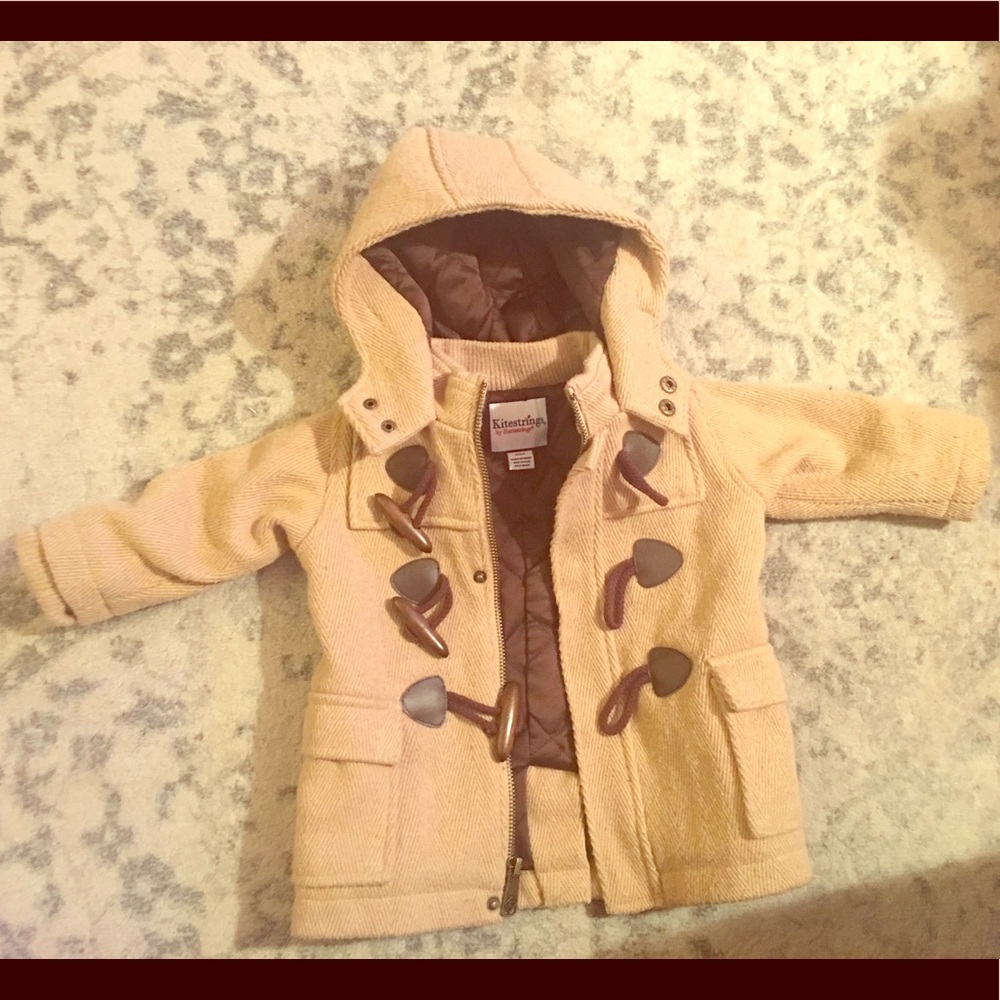 Wool Duffle Coat with Toggles, 12M